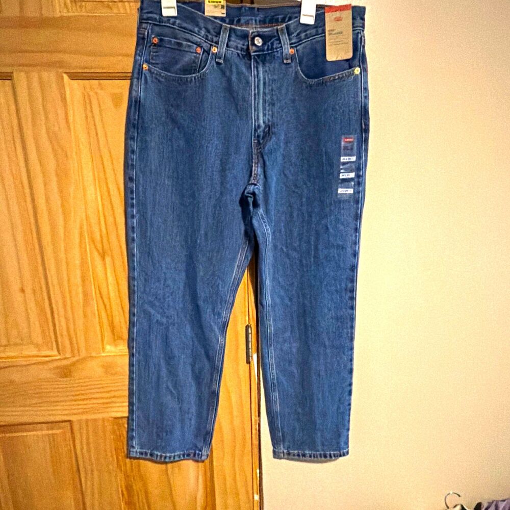 Levi's 550 Men's Relaxed Fit Straight Leg Medium Wash Jeans Blue Denim 34x29